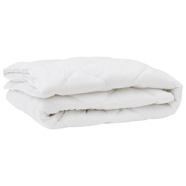 vidaXL Duvet with Pillow 3 pcs White Microfibre