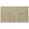 vidaXL Sink Cabinet Sonoma Oak 80x38.5x46 cm Engineered Wood