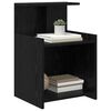 vidaXL Bedside Cabinet 2 pcs Black Oak 40 x 35 x 60 cm Engineered Wood