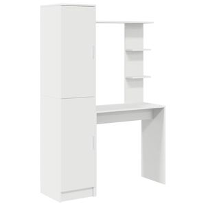 vidaXL Desk 2 pcs White