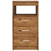 vidaXL Drawer Cabinet Old Wood 40x50x76 cm Engineered Wood