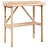 vidaXL Plant Table with Shelf 78x38x82.5 cm Solid Wood Fir