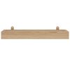 vidaXL Wall Shelves 2 pcs 60x15x4 cm Solid Wood Teak