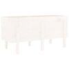 vidaXL Garden Raised Bed White 121x50x57 cm Solid Wood Pine
