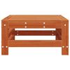 vidaXL Garden Footrest Solid Pine Wood Wax Brown 57.5 x 57.5 x 30 cm