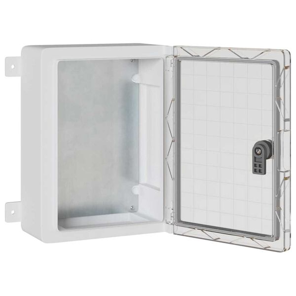 vidaXL Control Cabinet Grey 25 x 13 x 33 cm ABS Plastic
