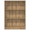 vidaXL Bookcase Artisian Oak 80x24x109 cm Engineered Wood