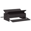 vidaXL Chicken Treadle Feeder Black 75 x 53 x 20.5 cm