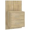vidaXL Wall-mounted Bedside Cabinets 2 pcs Sonoma Oak