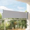 vidaXL Patio Retractable Side Awning 80x300 cm Grey