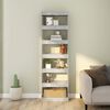 vidaXL Book Cabinet/Room Divider Concrete Grey 60x30x198 cm