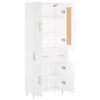 vidaXL Highboard White 69.5x34x180 cm Engineered Wood