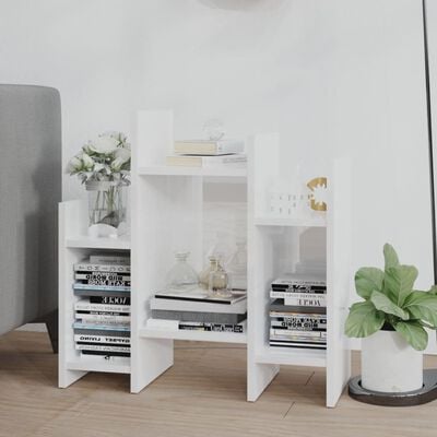 vidaXL Side Cabinet High Gloss White 60x26x60 cm Engineered Wood