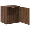 vidaXL Garage Wall Cabinets 2 pcs Brown Oak Engineered Wood