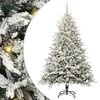 vidaXL Artificial Pre-lit Christmas Tree with Ball Set Green 180 cm