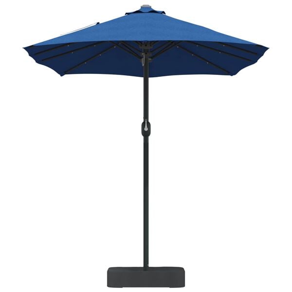 vidaXL Garden Parasol Azurblau 385 x 209 x 244 cm Polyester
