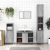 vidaXL Bathroom Cabinet Grey Sonoma 80x33x60 cm Engineered Wood