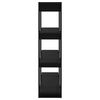 vidaXL Book Cabinet/Room Divider Black 100x30x123.5 cm