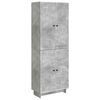 vidaXL Cabinet Set 2 pcs Concrete Grey Engineered Wood