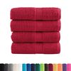vidaXL Premium Wash Towels SOLUND 4 pcs Red 30x30 cm 600 gsm