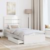 vidaXL Storage Bed with Headboard White 70 x 190 cm Engineered Wood