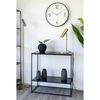 House Nordic Console Table with 2 Shelves Avery Black