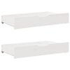 vidaXL Daybed with Drawers without Mattress White 90x200 cm Solid Wood