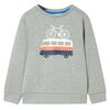 vidaXL Kids' Sweatshirt Light Khaki Melange 92