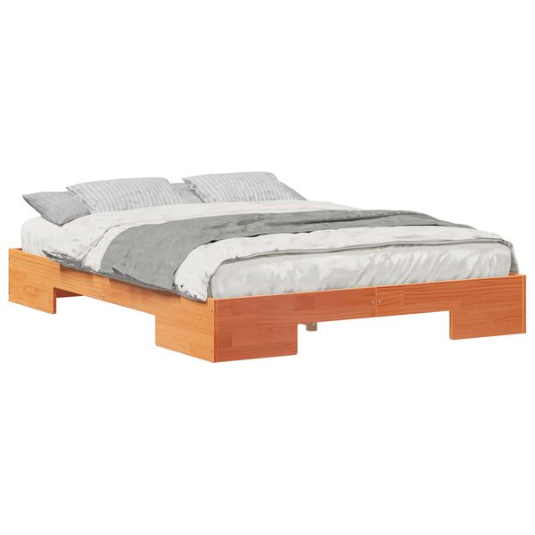 vidaXL Bed Frame Brown 140 x 200 cm