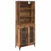 vidaXL Highboard Old Wood 69.5 x 34 x 180 cm Engineered Wood