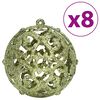 vidaXL Christmas Baubles 100 pcs Light Green 3 / 4 / 6 cm