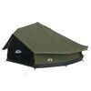vidaXL Family Tent Army Green 12-Person 185T Polyester with PU Coating
