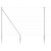 vidaXL Welded Wire Fence with Spikes 50 x 1.6 m Galvanised Steel Mesh