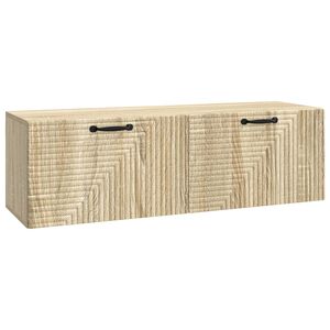 vidaXL Wall-Mounted TV Cabinet Wall-mounted Sonoma Oak 98 x 31 x 30 cm