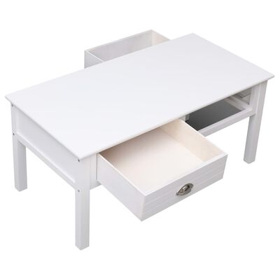 vidaXL Coffee Table White 100x50x45 cm Wood