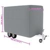 vidaXL Horse Trailer Cover Grey 334x148x230 cm Non-woven Fabric