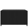 vidaXL Square Garden Coffee Table Black 50x50x30 cm Poly Rattan