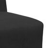 vidaXL Modular Sofa Unit Armless Black 55 x 74 x 82 cm Velvet