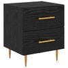 vidaXL Bedside Cabinet Black Oak 40 x 35 x 47.5 cm Engineered Wood