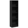 vidaXL Bookcase Black 40x24x143 cm Engineered Wood