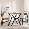 vidaXL Dining Table Y-Frame 90x90x75 cm Solid Wood Pine and Steel