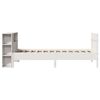 vidaXL Bookcase Bed without Mattress White 90x200cm Solid Wood Pine