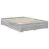 vidaXL Bed Frame with Drawer Grey Sonoma 150 x 200 cm Engineered Wood