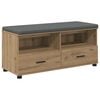 vidaXL Hall Bench Artisan Oak 100 x 38 x 46 cm