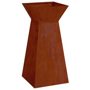 vidaXL Pillar Planter Rusty 35 x 35 x 73 cm Weathering Steel