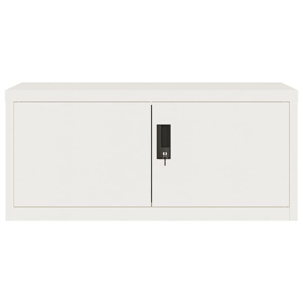 vidaXL File Cabinet White 90x40x180 cm Steel