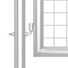 vidaXL Mesh Garden Gate Silver 350x125 cm Galvanised Steel