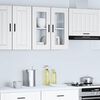 vidaXL Kitchen Wall Cabinet with Glass Door Porto White