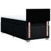 vidaXL Box Spring Bed with Mattress Black 100x200 cm Fabric
