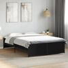 vidaXL Bed Frame without Mattress Black 135x190 cm Double